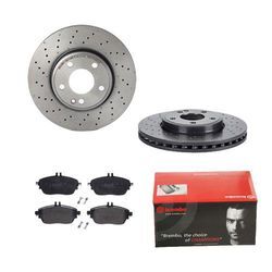 BREMBO Bremsensatz, Scheibenbremse vorne rechts links Gelocht/innenbel. 295mm für INFINITI MERCEDES-BENZ A0064204720 A0084200620 A0084200320 IJDTIDFMJ