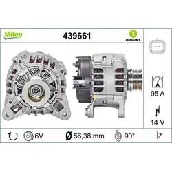 VALEO Generator NEW ORIGINAL PART 14V 95A für RENAULT DACIA 8200810621 231005780R 231007633R 439661