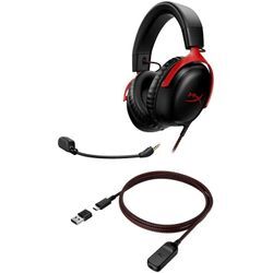 HYPERX Gaming-Headset "Cloud III", Kopfhörer, schwarz (schwarz, rot)