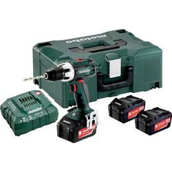 Metabo BS 18 LT SET 602102960 Akku-Bohrschrauber 18 V 4.0 Ah Li-Ion inkl. 3. Akku, inkl. Ladegerät, inkl. Koffer