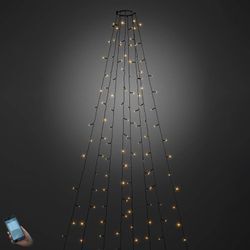 Per App bedienbarer LED-Baummantel außen 400-flg.