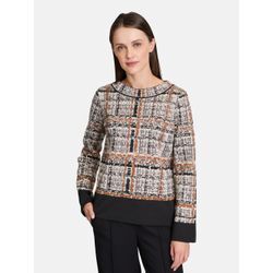 Betty Barclay Strickpullover Damen Baumwolle kariert, mehrfarbig