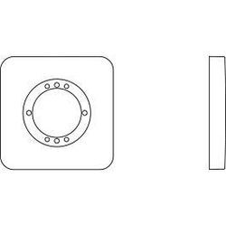 Ideal Standard Archimodule 1-Loch-Rosette A1540AA 83 x 83 mm, verchromt