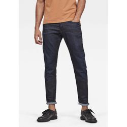 Regular-fit-Jeans G-STAR "3301 Straight Tapered", Herren, Gr. 31, Länge 34, blau (schwarz, blau), Obermaterial: 79% Baumwolle, 18% Polyester, 2% Elasthan, 1% sonstige Fasern, modisch, normal, Jeans