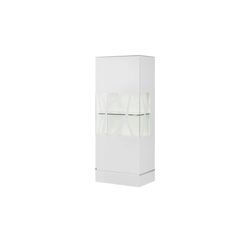 LEONARDO Highboard Cube ¦ weiß ¦ Maße (cm): B: 63 H: 158 T: 42