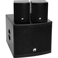 Omnitronic Molly-12A Aktives PA-Lautsprecher-Set inkl. Subwoofer, Bluetooth