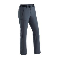 Funktionshose MAIER SPORTS "Rechberg Therm", Damen, Gr. 34, Normalgrößen, grau, 90% Polyamid, 10% Elasthan, Hosen, Wattierte Winter Outdoorhose, elastisch