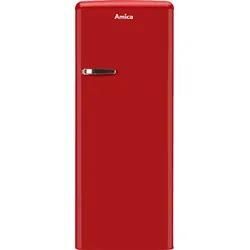 AMICA KSR 364 150 R Retro Edition Kühlschrank (218 l, E, 1440 mm hoch}, Chili Red)