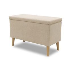 Domo Hocker mit Staufach - Beige