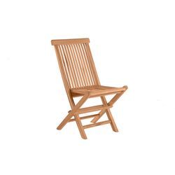 Möbilia Gartenstuhl 2er-Set Teak klappbar