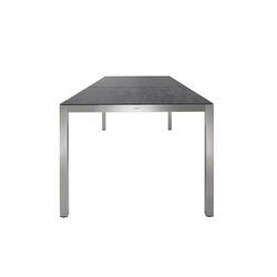 Solpuri Classic Edelstahl Tisch 300x100 cm mit 2-tlg. Tischplatte