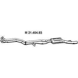 VEGAZ Mittelschalldämpfer Mitte für BMW 18307526620 BS-339