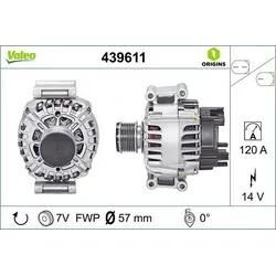 VALEO Generator NEW ORIGINAL PART 14V 120A für MERCEDES-BENZ (BBDC) BEIJING BENZ 2711541402 A2711541402 439611