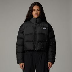 Steppjacke THE NORTH FACE, Damen, Gr. L, schwarz (tnf schwarz, asphalt grau), Steppware, Obermaterial: 100% Polyester, unifarben, sportlich, hoch geschlossener Ausschnitt, Jacken, mit Logostickerei