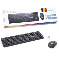 Simpletek Tastatur QWERTZ Wireless M&K RUMENO Kit Mouse and Keyboard