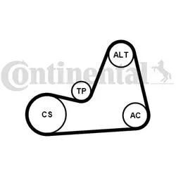 CONTINENTAL CTAM Keilrippenriemensatz für SEAT SKODA VW 6PK1100K1