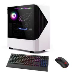 GAMEMAX Gaming-PC "Horizon 7319" Computer DDR5 RAM, PCIe SSD Gen4, Windows 11 Gr. Microsoft Windows 11 Home (64 Bit), 32 GB RAM 2000 GB SSD, schwarz-weiß (weiß/schwarz)