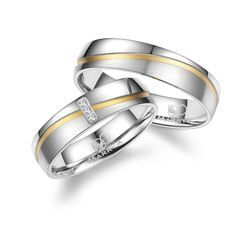 Verlobungsring MARRYA "Edelstahl Ringe Trauringe Eheringe Partnerringe" Gr. 48, silber (damen ring, silber, gold), Fingerringe, Damen, 48, Edelstahl