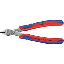 Elektronik-Seitenschneider Super-Knips® L.125mm Form 4 Facette nein brün.KNIPEX