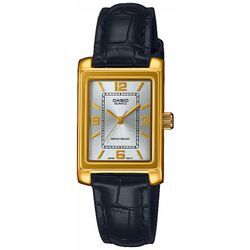 Quarzuhr CASIO TIMELESS COLLECTION "LTP-1234PGL-7A2EF", schwarz, Armbanduhren, Damen, Armbanduhr, Damenuhr, analog