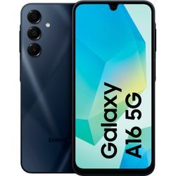 SAMSUNG Smartphone "Galaxy A16 5G", Mobiltelefone, blau (blau schwarz), 128 GB