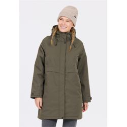 Parka WHISTLER "Janison", Damen, Gr. 46, grün (olivgrün), 100% Polyester, unifarben, sportlich, normal, ohne Ausschnitt, Langarm, Jacken, mit einer 10.000 mm Wassersäule