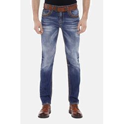 Slim-fit-Jeans CIPO & BAXX "Jeans" Gr. 28, Länge 32, blau Herren Jeans