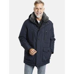 Winterjacke JAN VANDERSTORM "Funktionsjacke BOTULFR" Gr. 50, blau (dunkelblau), Herren, Obermaterial: 100% Polyester PES., Jacken Parka