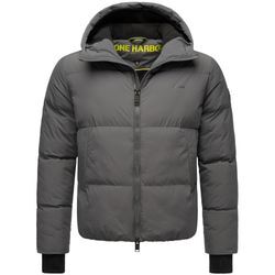 Steppjacke STONE HARBOUR "Tayroos XX" Gr. L (52), grau (anthrazit) Herren Jacken Gesteppte Winterjacke mit Kapuze