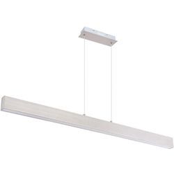 Pendelleuchte gerade Decken Pendellampe Esstisch Lampen LED Memory Funktion, Dimmbar über Wandschalter, 1x 40 Watt 1x 2690 lm, LxBxH 121x8x120 cm