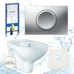 Hsi-expert - Geberit Duofix Vorwandelement Grohe wc spülrandlos Beschichtung Komplett-Set Delta11 chrom