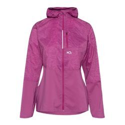 Laufjacke KARI TRAA "Vilde", Damen, Gr. L, rot, 92% Polyester, 8% Elasthan, hoch geschlossener Ausschnitt, Jacken, mit wasserbeständigem Material