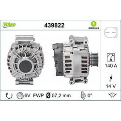 VALEO Generator NEW ORIGINAL PART 14V 140A für SKODA VW (SVW) SEAT AUDI 06J903023C 06J903023CX 6J903023CX 439822