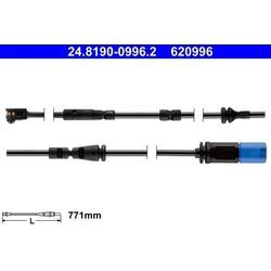 ATE Warnkontakt, Bremsbelagverschleiß vorne rechts links Scheibenbremse für BMW 34356870351 24.8190-0996.2