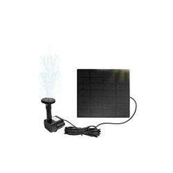 Teichpumpen 1.8W Solar Springbrunnen Teich Brunnenpumpe Solarpumpe für Garten, Vogel-Bad, Wasserspiel Dekoration (Quadrat) Naizy