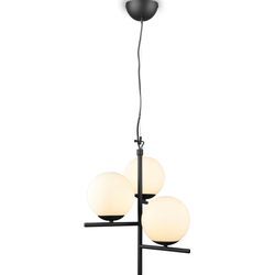 Pendelleuchte TRIO LEUCHTEN "Pure" Lampen Gr. Ø 16 cm Höhe: 150 cm, schwarz (schwarz weiß) Hängeleuchte, Hängelampe, Leuchtmittel tauschbar