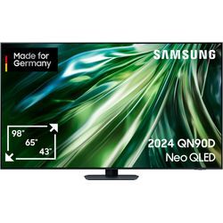 SAMSUNG QLED-Fernseher, Neural Quantum 4K AI Gen2 Prozessor, bis zu 144Hz, E (A-G), Fernseher, schwarz (titanschwarz), 85