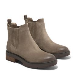 Chelseaboots TIMBERLAND "Brimfield MID CHELSEA BOOT" Gr. 37,5, braun (md sued) Damen Schuhe Stiefelette, Winterschuhe, Ankle Boots Bestseller