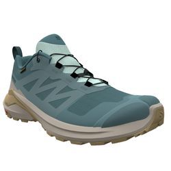 Laufschuh SALOMON "X-ADVENTURE GORE-TEX" Gr. 38,5, blau (north atlantic), Synthetik, Textil, Schuhe, wasserdicht