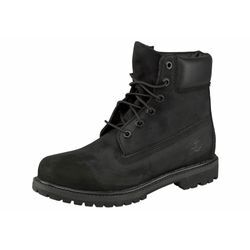 Schnürboots TIMBERLAND "Timberland Premium 6 INCH LACE UP", Gr. 36, schwarz (schwarz, nubuck), Leder, sportlich, Schuhe, Winterstiefel, Schnürstiefel, Winterschuhe, wasserdicht