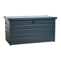 Metall Auflagenbox Kissenbox Gartentruhe Gartenbox Aufbewahrungsbox Anthrazit