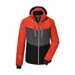 Skijacke KILLTEC "KSW 45 MN SKI JCKT", Herren, Gr. L, orange (dunkelorange), Oberstoff: 100% Polyester, Futter: 100% Polyester, Wattierung: 100% Polyester, sportlich, Jacken