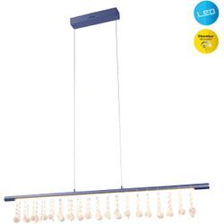 NÄVE LED Pendelleuchte "Nobilis", grau, B:6,00cm L:100,00cm, Lampen, Hängeleuchte, dimmbar, warmweiß, L: 100cm, grau