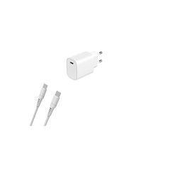 Kabel und Wandgesteck (USB-C + USB-C) 20W - WTK