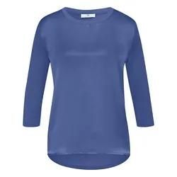 Blusen-Shirt Seide Peter Hahn blau, 52