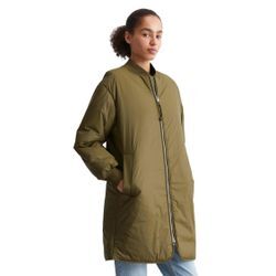 Kurzmantel MARC O'POLO DENIM Gr. M, grün (khaki) Damen Mäntel im Long-Bomber-Look