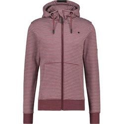 Kapuzensweatjacke ALIFE & KICKIN "Herren TrasherAK Z", Herren, Gr. L, rot (schwarz cherry melange), 50% Baumwolle 50% Polyester, Sweatjacken