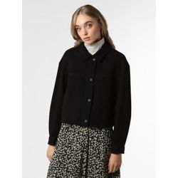 comma Jacke Damen Viskose, schwarz