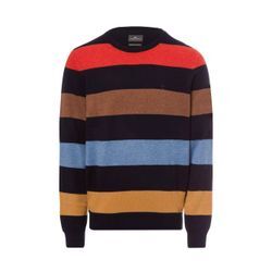 Fynch-Hatton Pullover mit Cashmere-Anteil Herren Wolle gestreift, marine