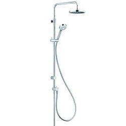 Kludi Logo Dual-Shower-System 6809305-00 chrom, mit Kopf- und Handbrause